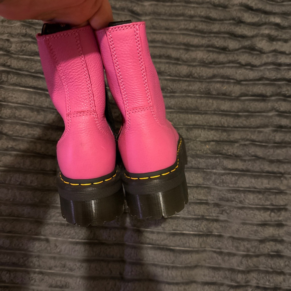 Women's Dr. Martens Pink Jadon Pisa Boots Size 8 UK6 - Picture 4 of 5
